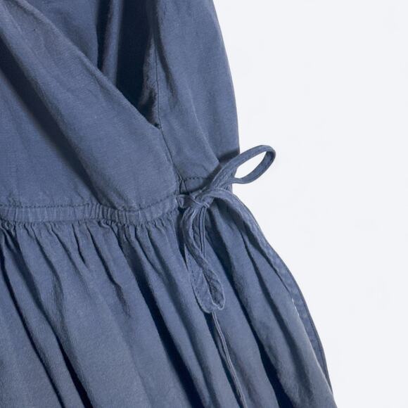 COS Drawstring Organic Cotton Dress Women's XS Prairie Boho Oversized Pockets - Picture 5 of 9